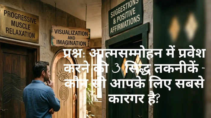 आत्मसम्मोहन में प्रवेश करने की 3 सिद्ध तकनीकें और ध्यान का अभ्यास