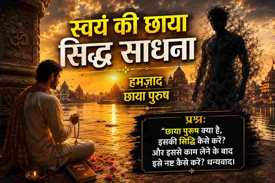 छाया पुरुष और छाया साधना पर प्रश्न उत्तर लेख का प्रतीकात्मक चित्र