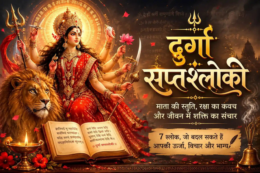 सप्तश्लोकी दुर्गा साधना, माता दुर्गा और सात श्लोकों पर हिन्दी ब्लॉग चित्र