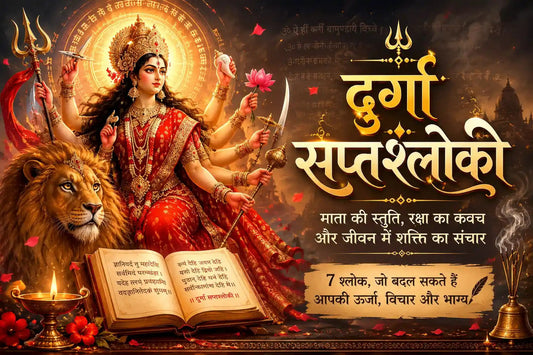 सप्तश्लोकी दुर्गा साधना, माता दुर्गा और सात श्लोकों पर हिन्दी ब्लॉग चित्र