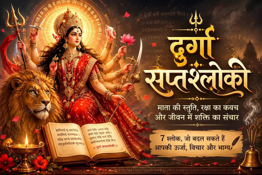सप्तश्लोकी दुर्गा साधना, माता दुर्गा और सात श्लोकों पर हिन्दी ब्लॉग चित्र